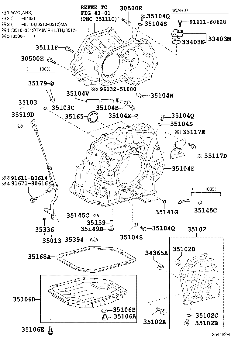 35013-0D021 TUBE SUB-ASSY, TRANSMISSION OIL FILLER product image