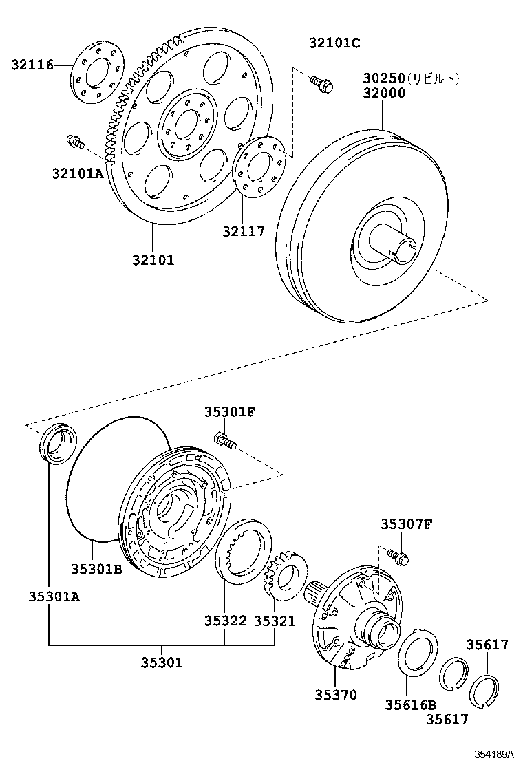32101-02030 GEAR SUB-ASSY, DRIVE PLATE & RING product image