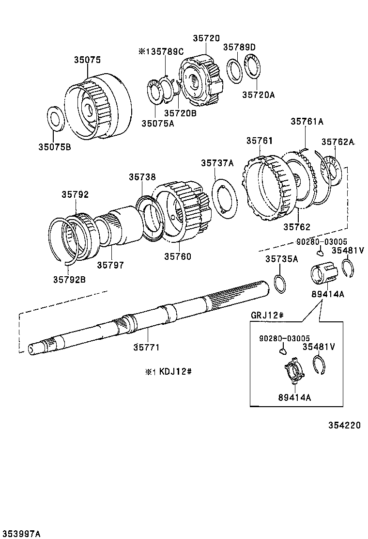 35075-60010 GEAR SUB-ASSY, FRONT PLANETARY RING product image