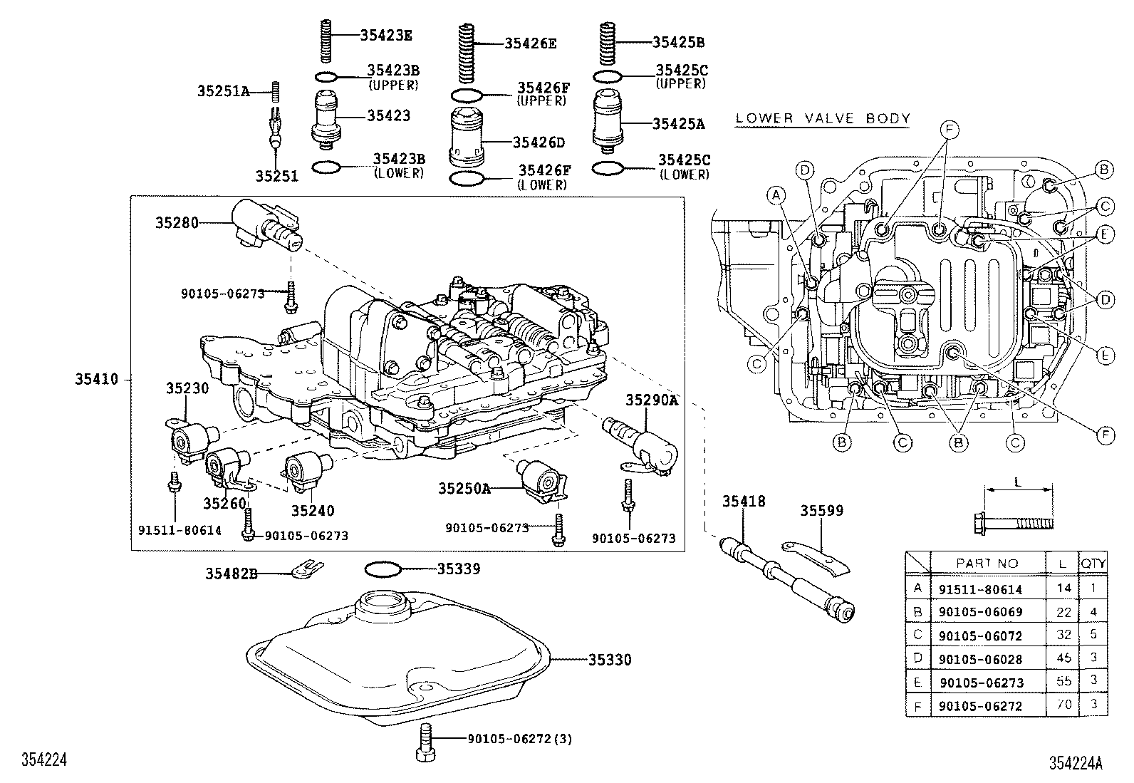 35260-52010 ACCUMLATOR ASSY, THROTTLE PRESSURE product image