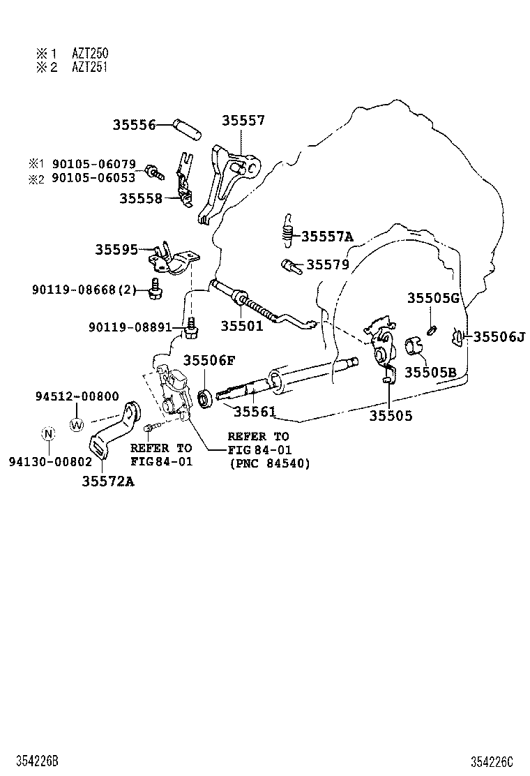 35556-28010 SHAFT, PARKING LOCK PAWL product image