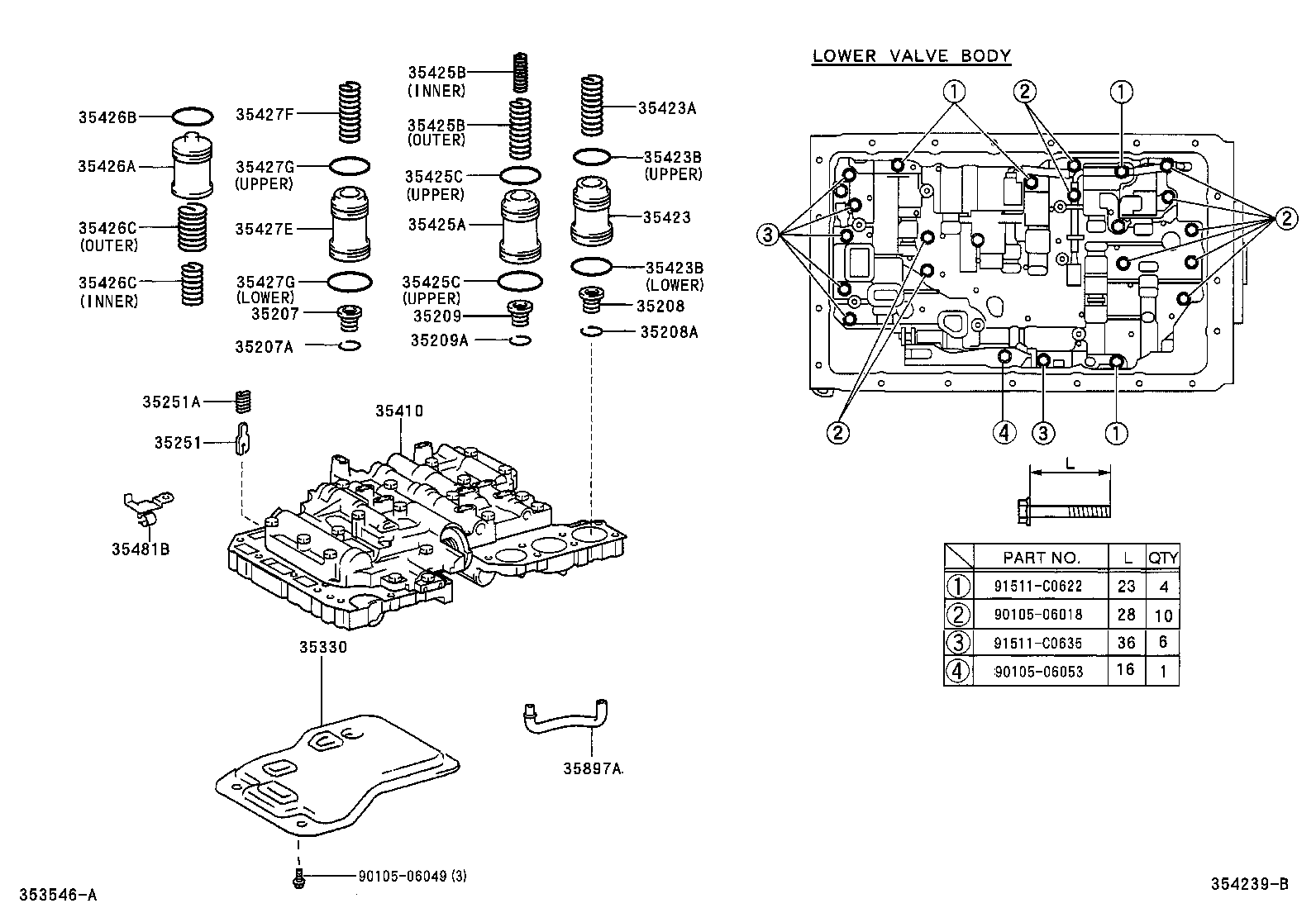 35432-35240 PLATE, VALVE BODY, NO.1 product image