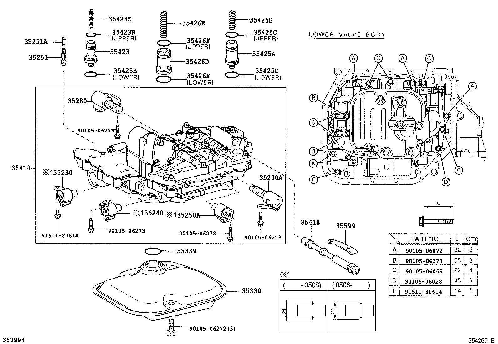 Toyota 35410-52181 BODY ASSY, TRANSMISSION VALVE