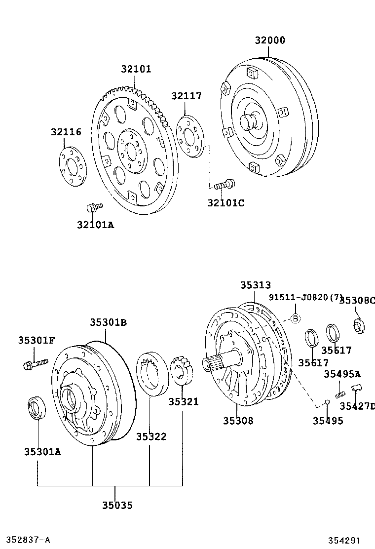 32111-37023 PLATE, PUMP IMPELLER DRIVE product image