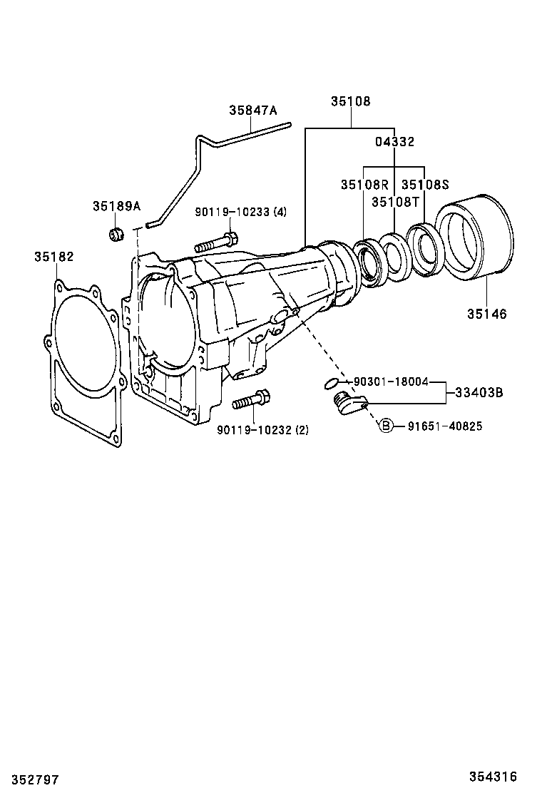 35015-26050 ADAPTER SUB-ASSY, TRANSMISSION CASE product image
