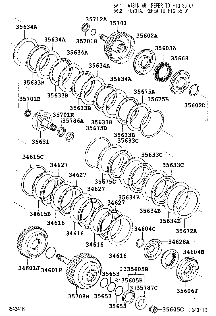 Toyota 34601-33021 DRUM SUB-ASSY, OVERDRIVE DIRECT CLUTCH
