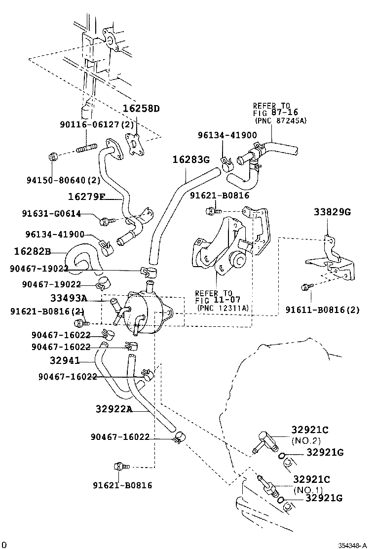16282-28060 HOSE, WATER BY-PASS, NO.5 product image