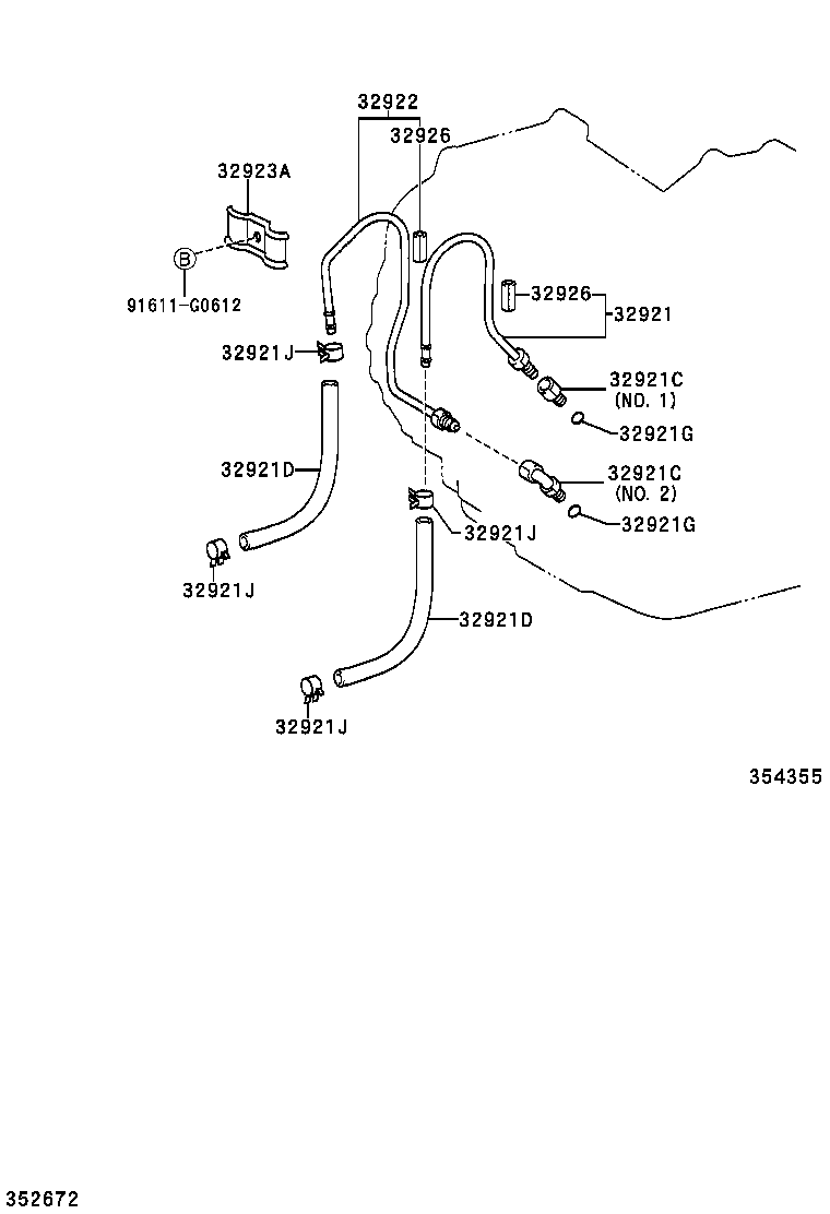 16282-28060 HOSE, WATER BY-PASS, NO.5 product image