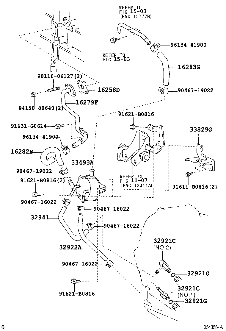 16282-28060 HOSE, WATER BY-PASS, NO.5 product image