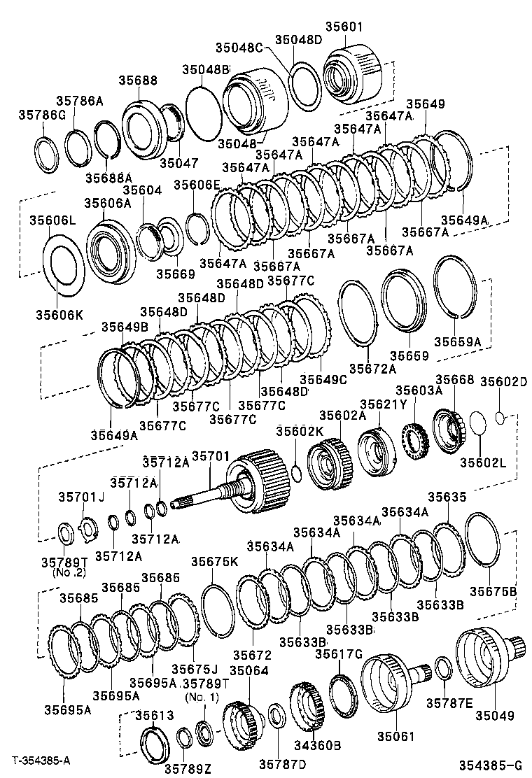 35048-50010 PISTON SUB-ASSY, REVERSE CLUTCH product image