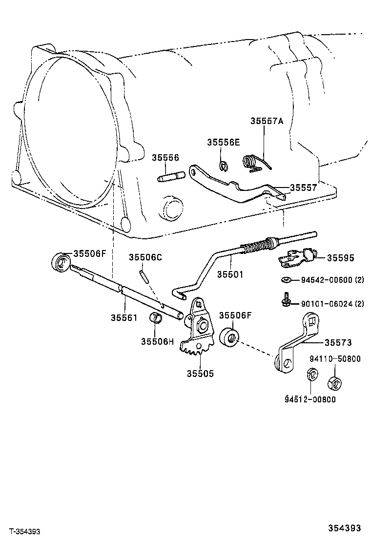 35523-25010 CLAMP, THROTTLE CABLE product image