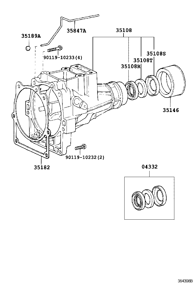 35108-26040 HOUSING SUB-ASSY, EXTENSION (ATM) product image