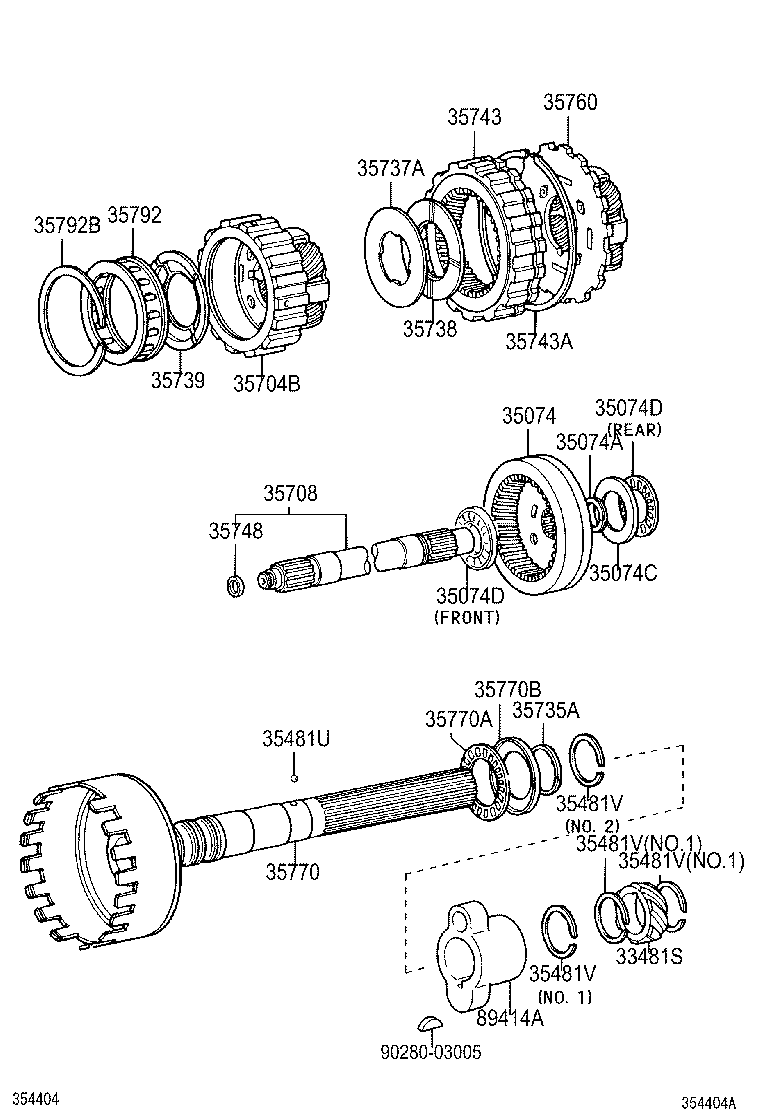 35073-25010 SHAFT SUB-ASSY, OUTPUT product image