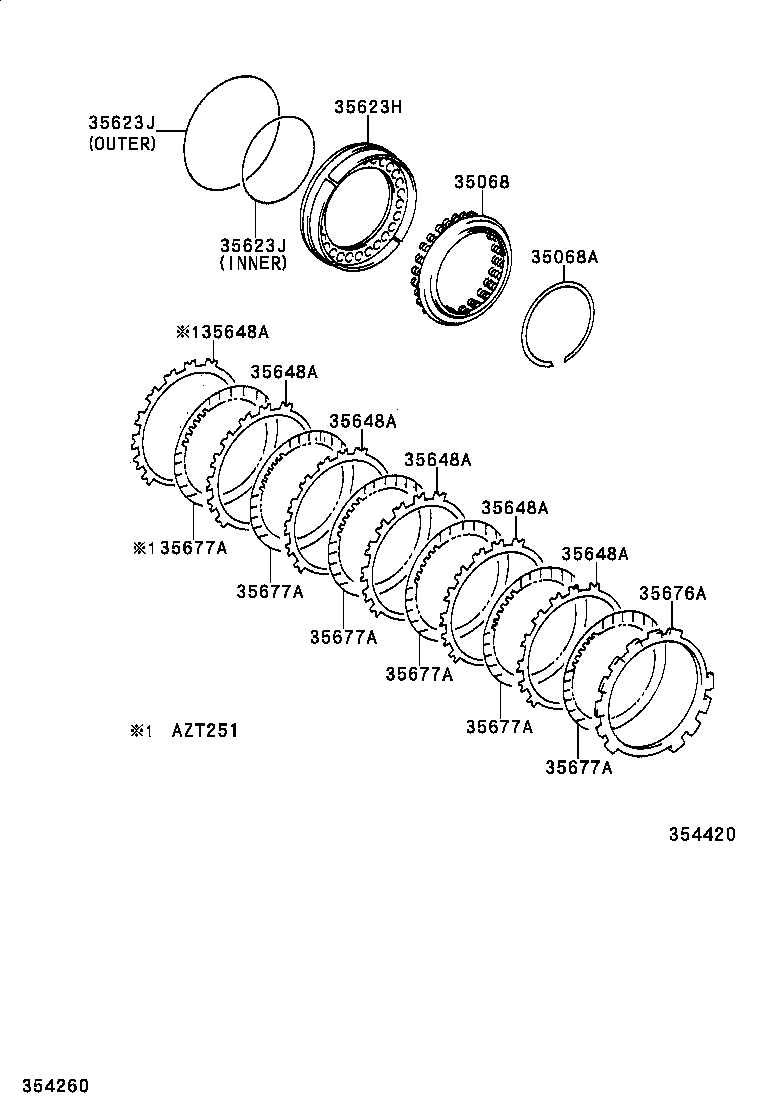 35692-28010 PLATE, CLUTCH (FOR 1ST & REVERSE BRAKE) product image