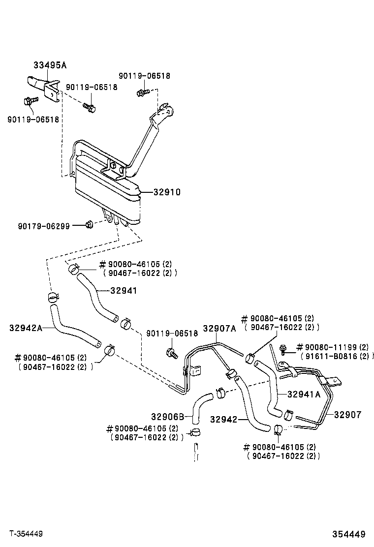 32910-07010 COOLER ASSY, OIL product image