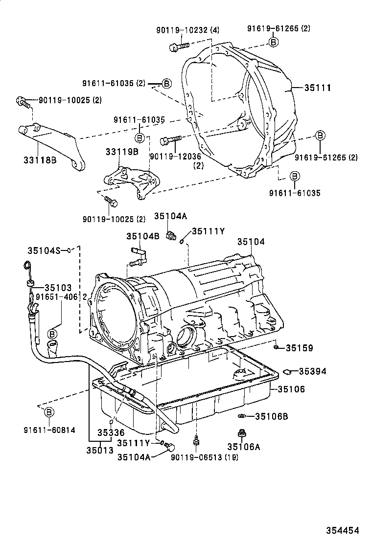 35013-35220 TUBE SUB-ASSY, TRANSMISSION OIL FILLER product image