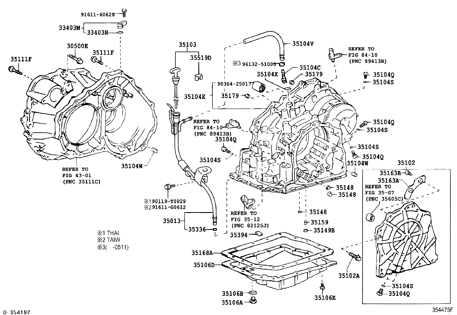 35013-0M010 TUBE SUB-ASSY, TRANSMISSION OIL FILLER product image
