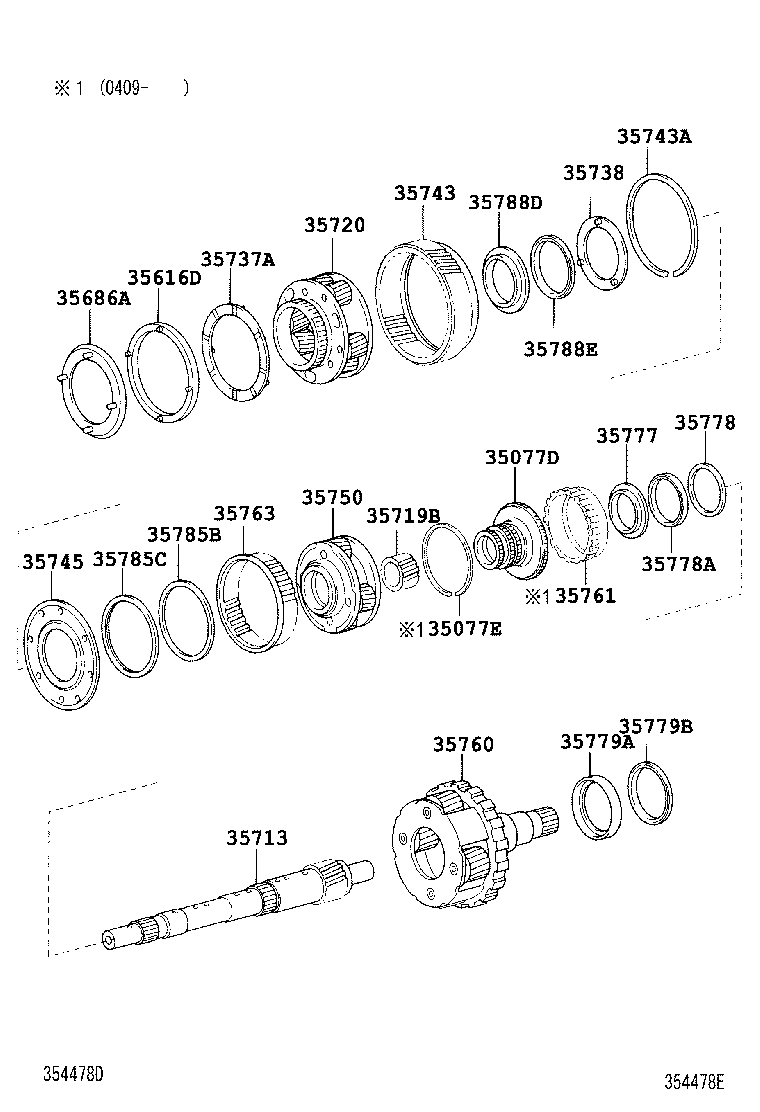 35075-60010 GEAR SUB-ASSY, FRONT PLANETARY RING product image