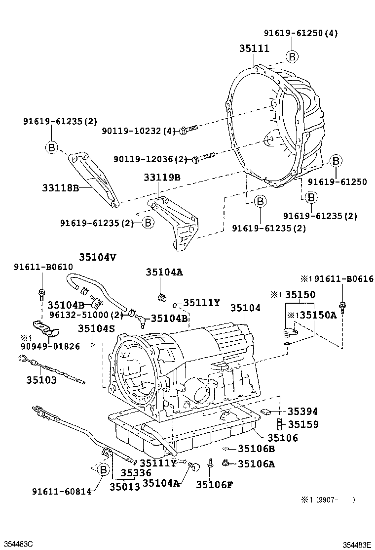 35013-26270 TUBE SUB-ASSY, TRANSMISSION OIL FILLER product image