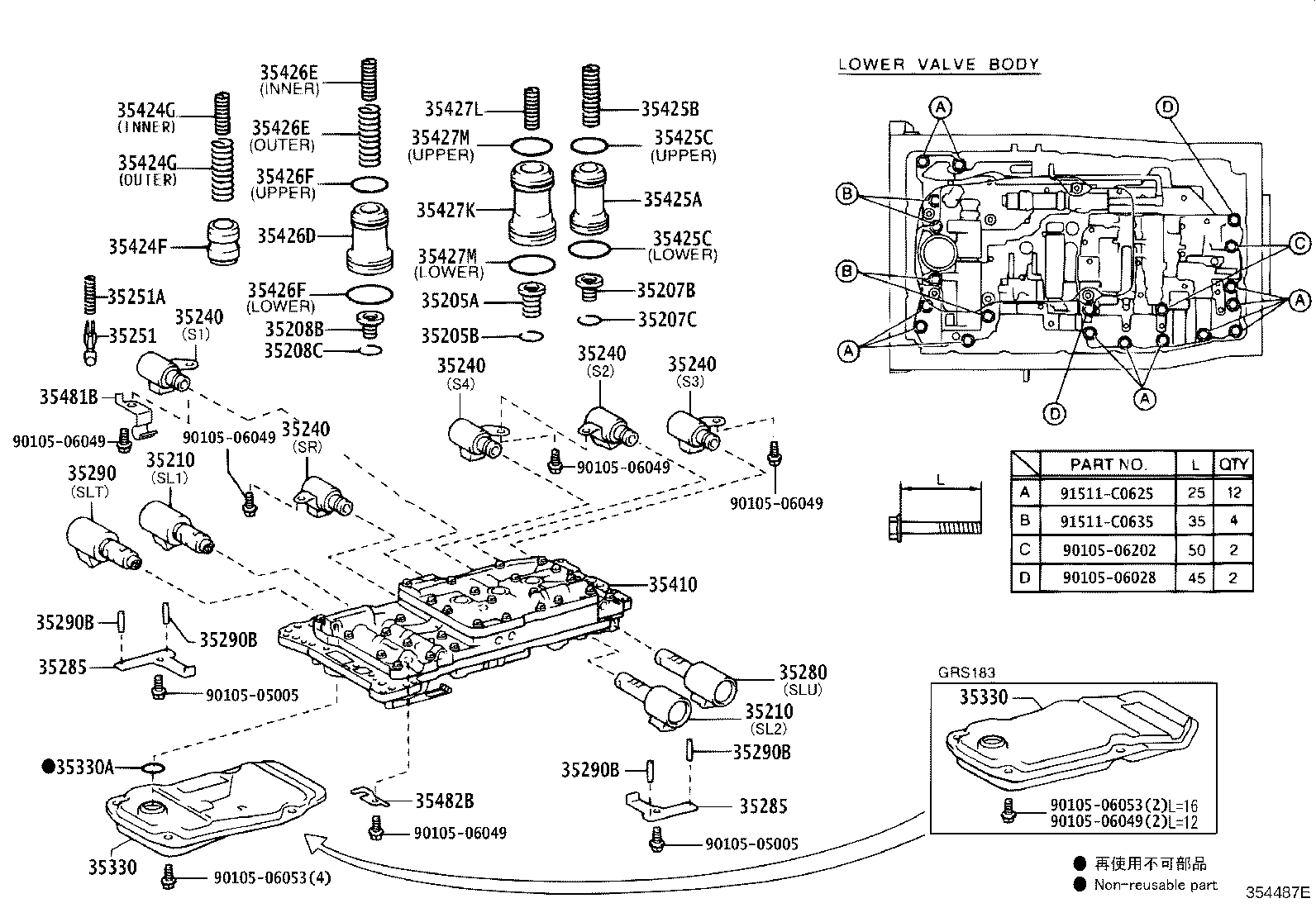 35410-30A20 BODY ASSY, TRANSMISSION VALVE product image