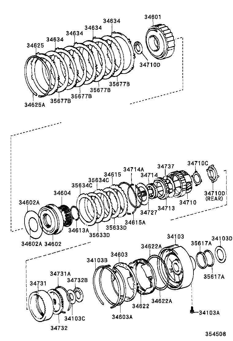 34710-34010 GEAR ASSY, OVERDRIVE PLANETARY product image