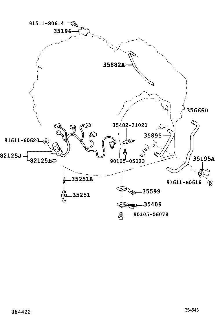 Toyota 35410-48011 BODY ASSY, TRANSMISSION VALVE