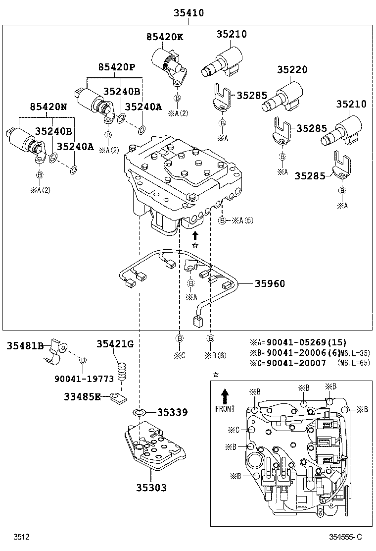 Toyota 33485-87201 PLATE, LOCK