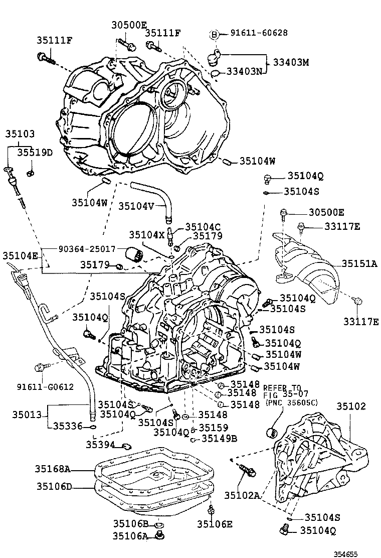 35104-33060 CASE SUB-ASSY, AUTOMATIC TRANSAXLE product image