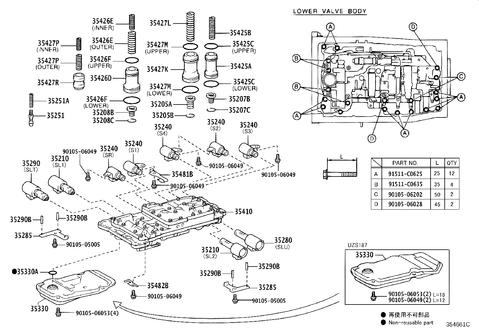 35410-30A20 BODY ASSY, TRANSMISSION VALVE product image