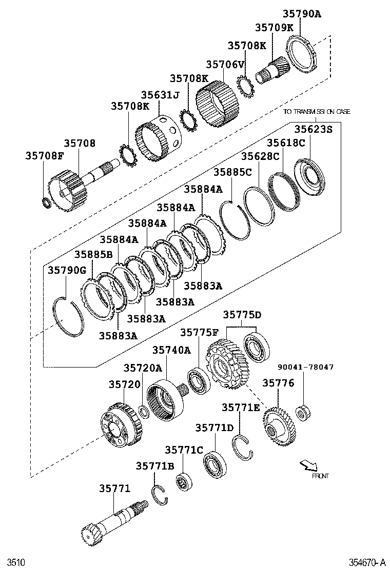 35775-B9020 GEAR KIT, RIDUCTION DRIVE product image