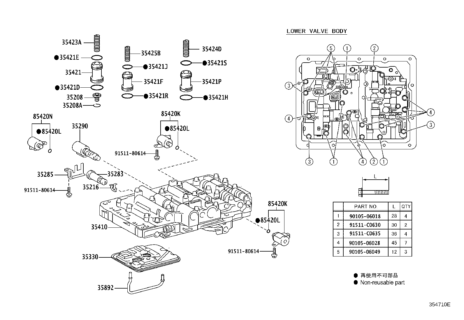 35410-71070 BODY ASSY, TRANSMISSION VALVE product image
