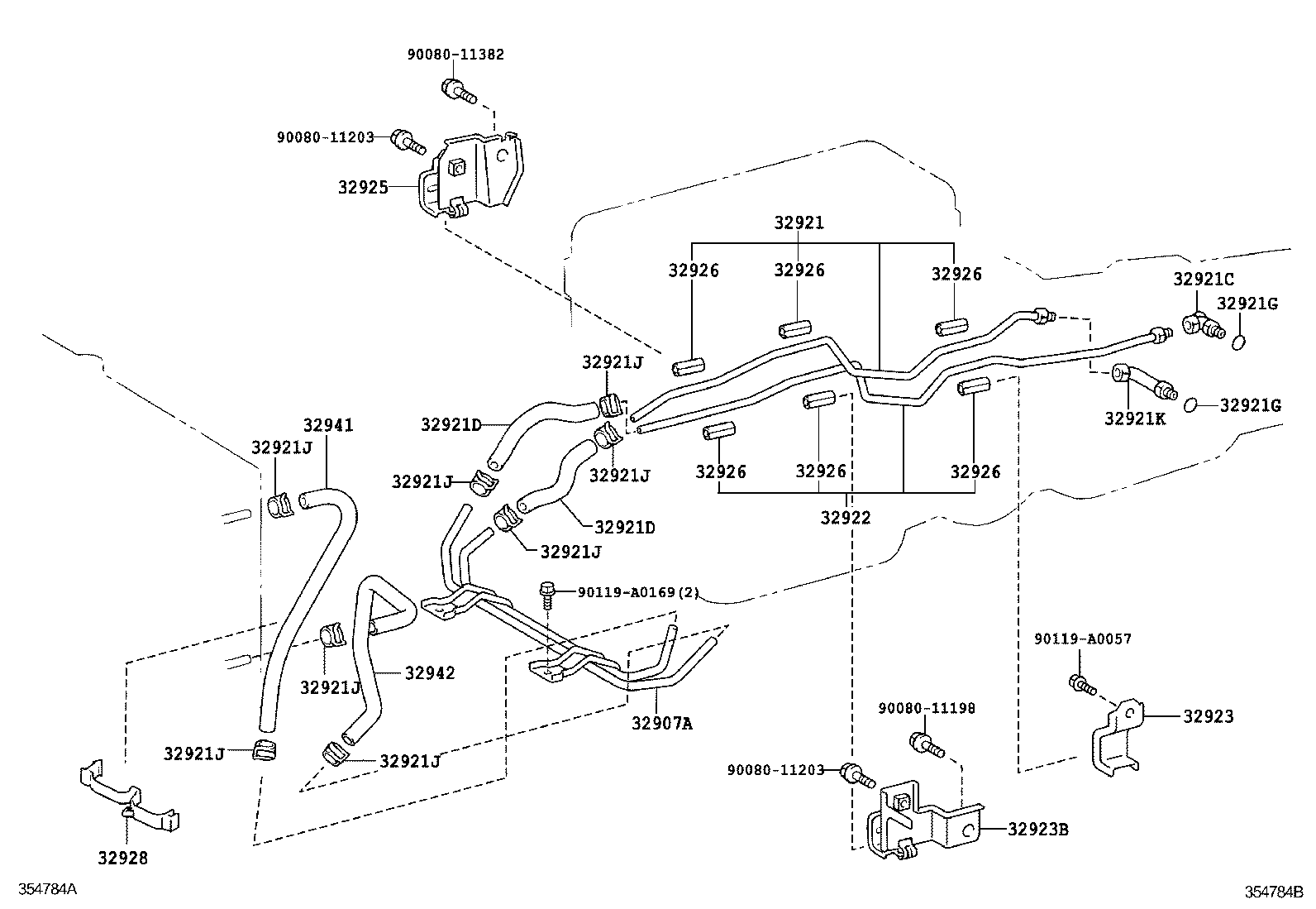 Toyota 32913-04040 BRACKET, OIL COOLER