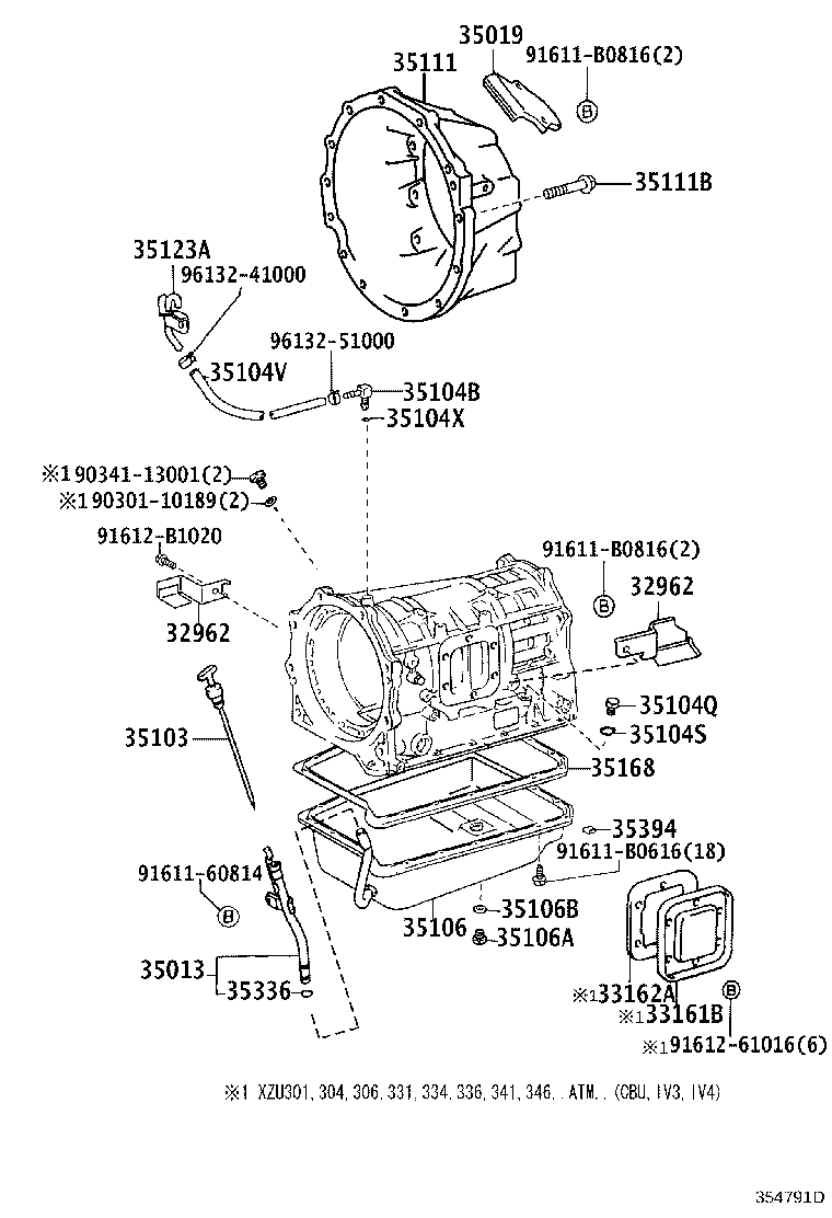 35013-37101 TUBE SUB-ASSY, TRANSMISSION OIL FILLER product image