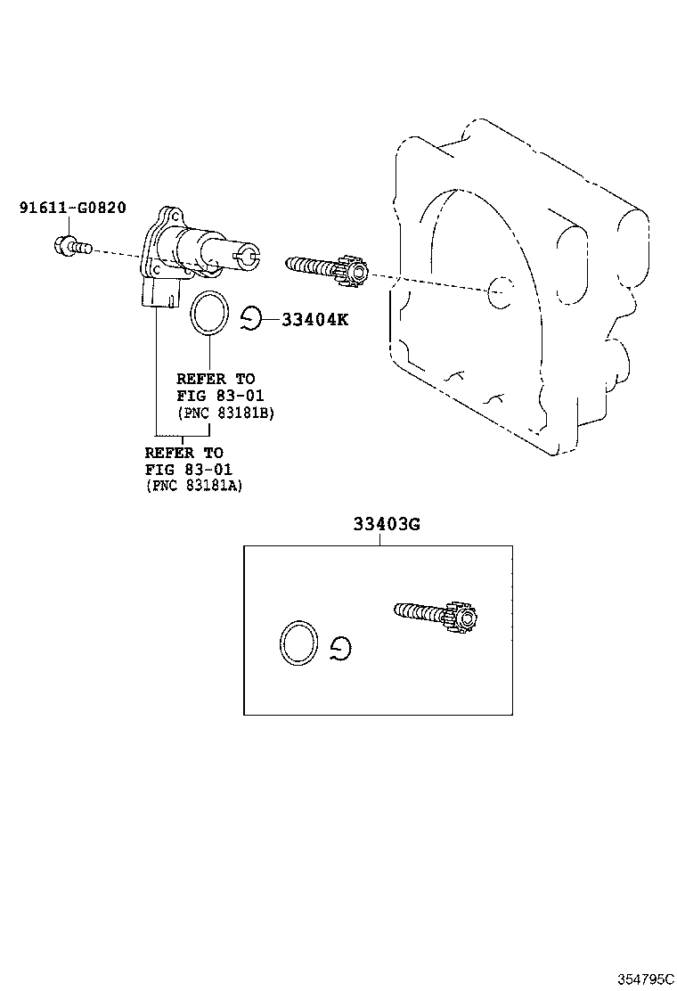 33482-80009 GEAR SUB-ASSY, SPEEDOMETER DRIVEN (ATM) product image