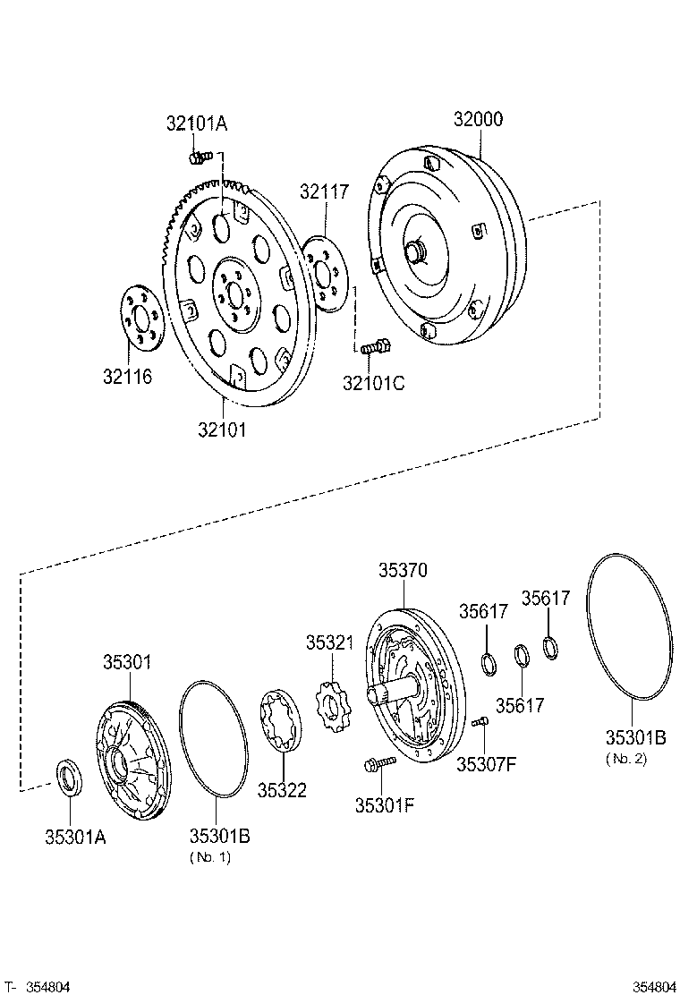 32101-0C010 GEAR SUB-ASSY, DRIVE PLATE & RING product image