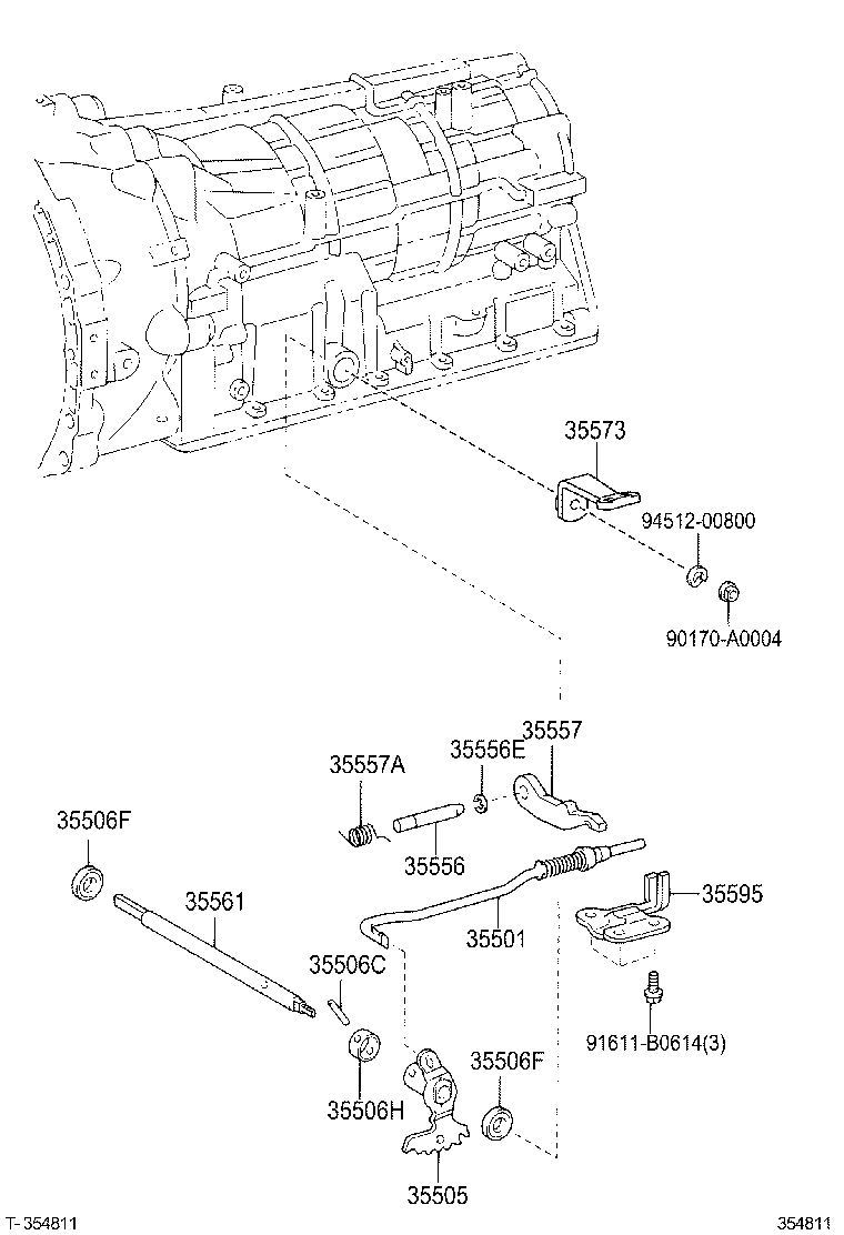 35501-0C010 ROD SUB-ASSY, PARKING LOCK product image