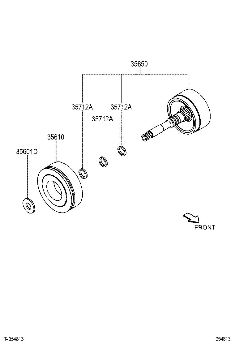 35616-97201 WASHER, CLUTCH DRUM THRUST product image