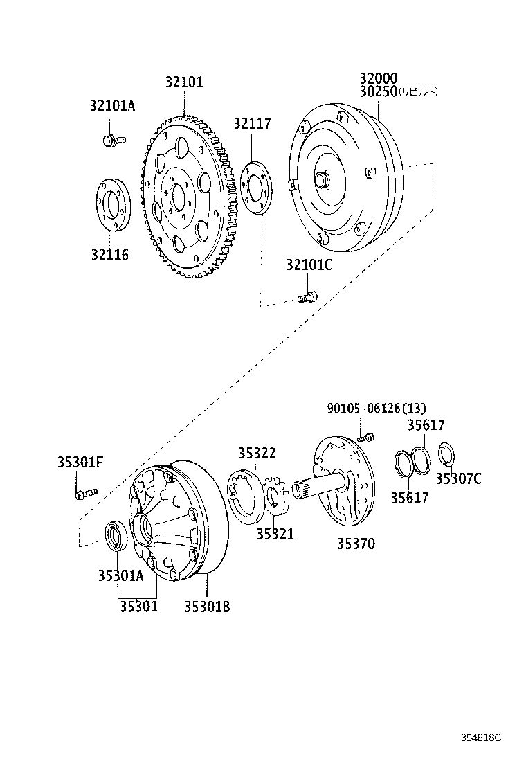30250-71050 CONVERTER ASSY, TORQUE, REBUILT product image