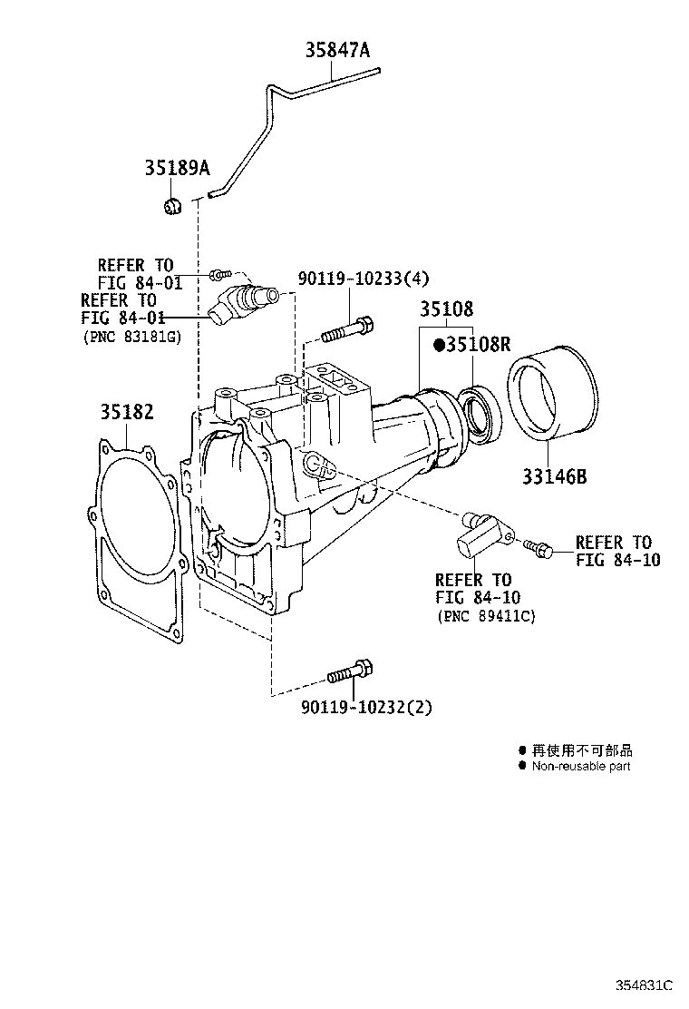 35015-25010 ADAPTER SUB-ASSY, TRANSMISSION CASE product image