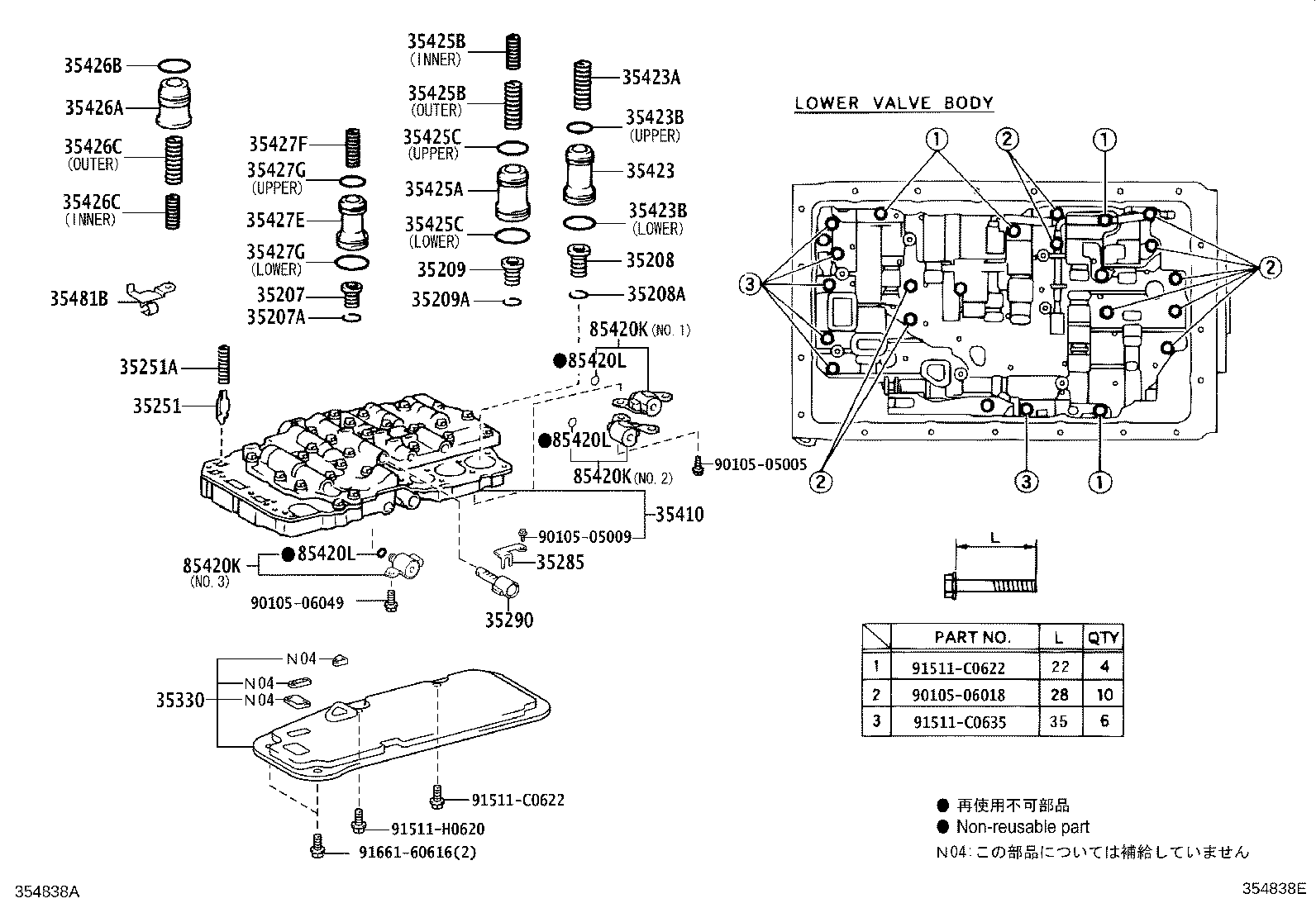 35410-25110 BODY ASSY, TRANSMISSION VALVE product image