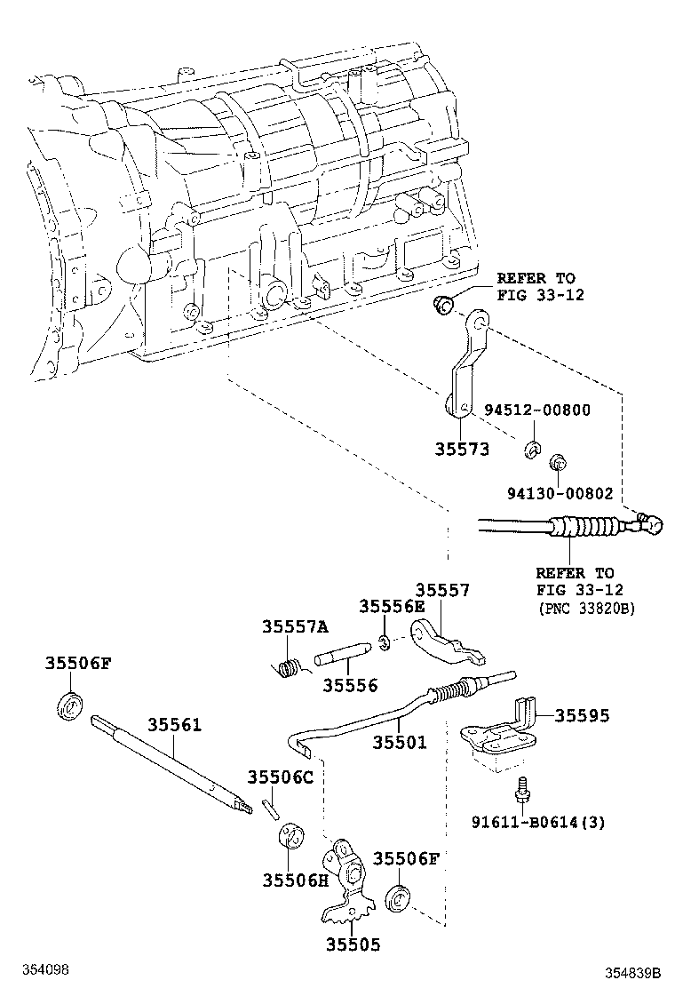 35523-25010 CLAMP, THROTTLE CABLE product image