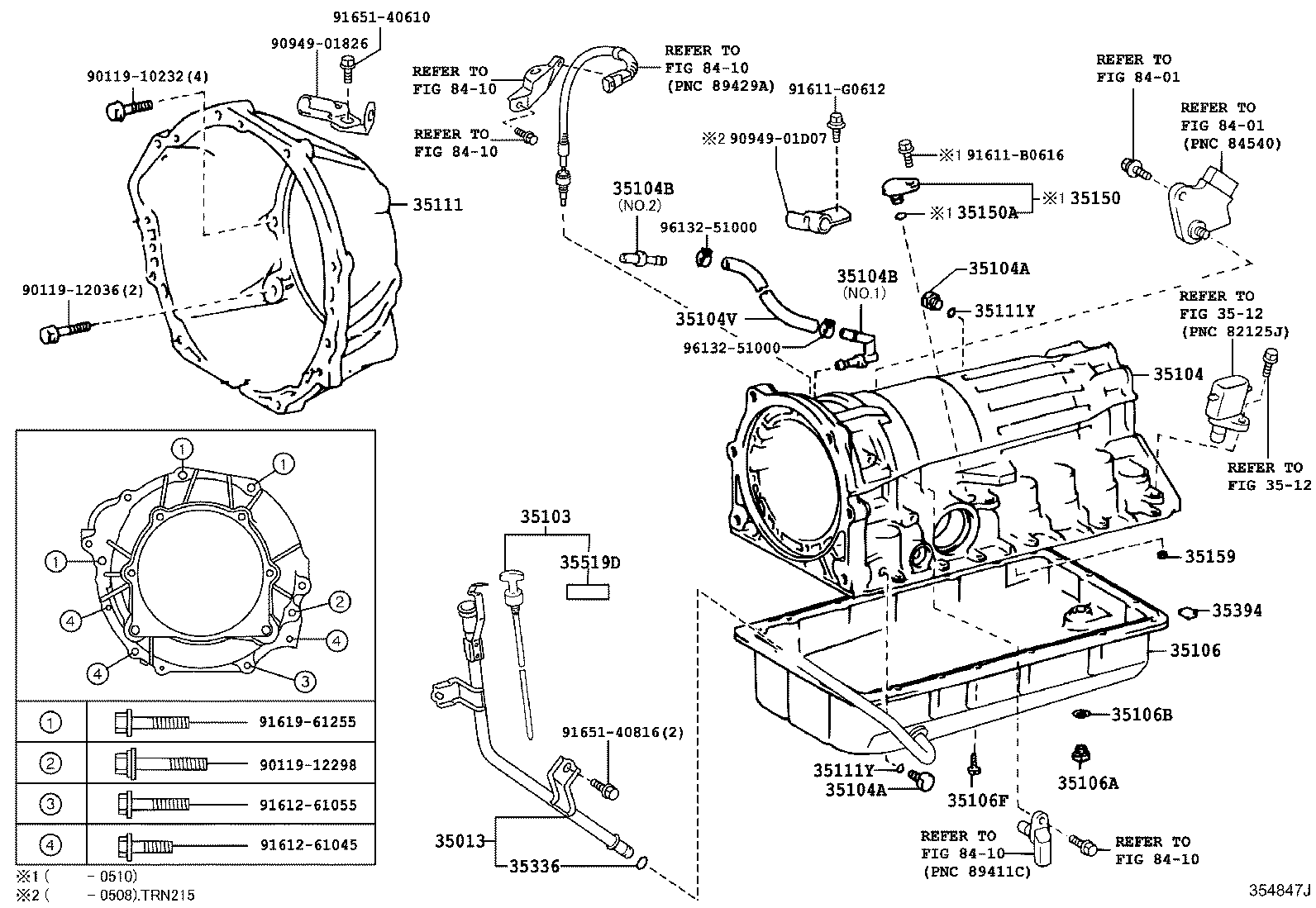 35013-60250 TUBE SUB-ASSY, TRANSMISSION OIL FILLER product image