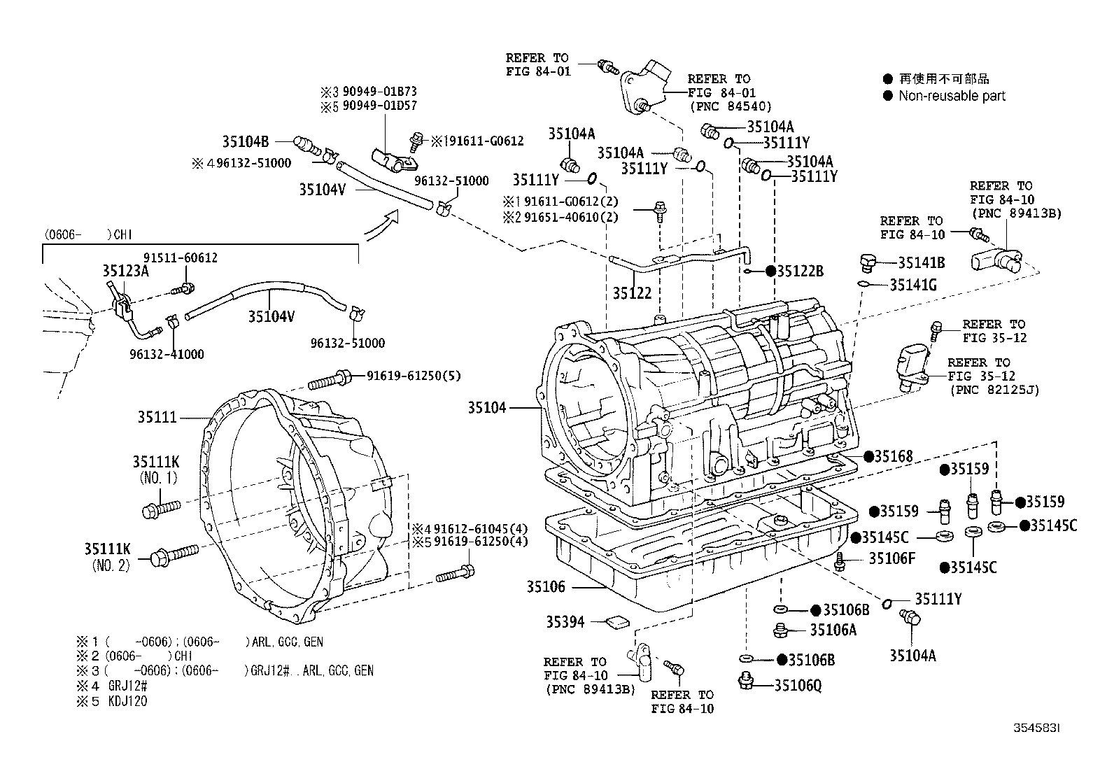 35013-35450 TUBE SUB-ASSY, TRANSMISSION OIL FILLER product image