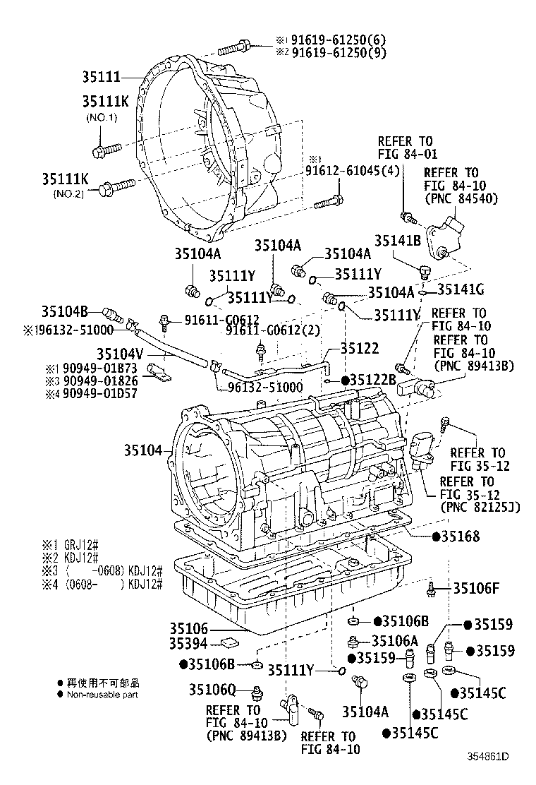 35013-60240 TUBE SUB-ASSY, TRANSMISSION OIL FILLER product image