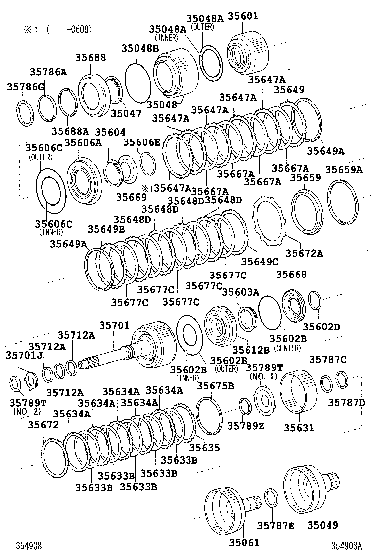 35612-30090 PISTON, FORWARD CLUTCH product image