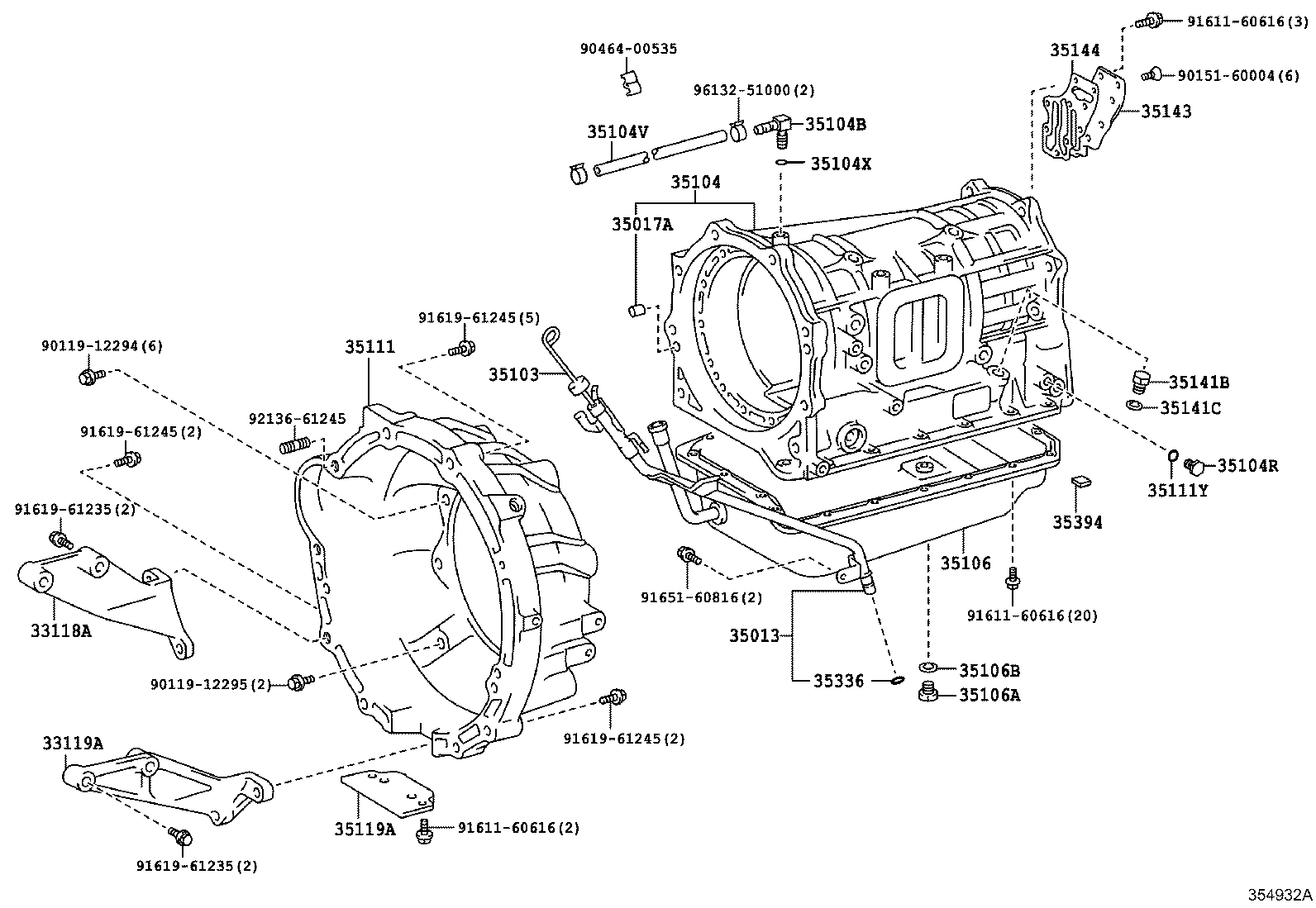 35013-36120 TUBE SUB-ASSY, TRANSMISSION OIL FILLER product image