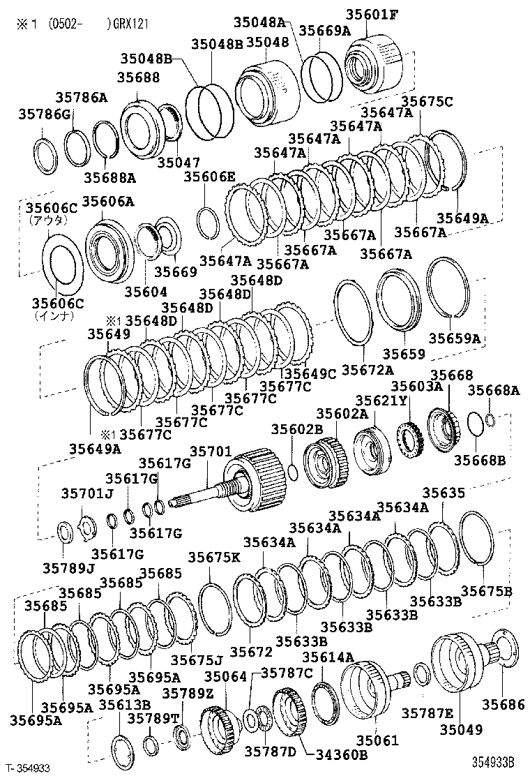 35612-30090 PISTON, FORWARD CLUTCH product image