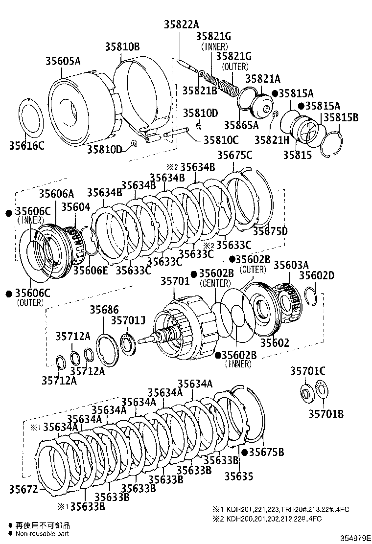 Toyota 35603-22040 SPRING SUB-ASSY, FORWARD CLUTCH RETURN