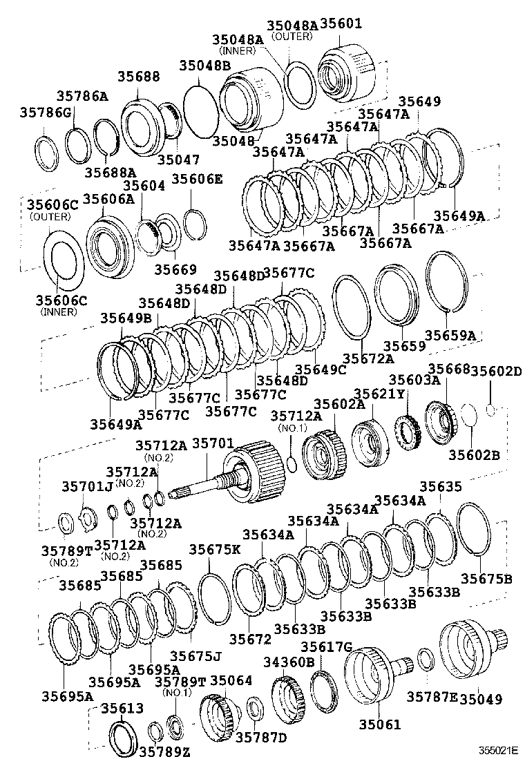 35667-0P010 DISK, DIRECT CLUTCH product image