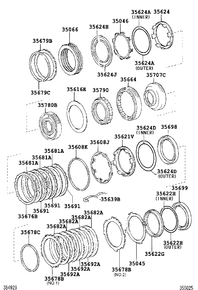 90301-C0018 RING, O (FOR 2ND BRAKE PISTON) product image